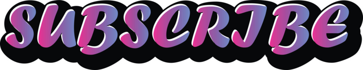 Obraz premium Subscribe button graffiti 