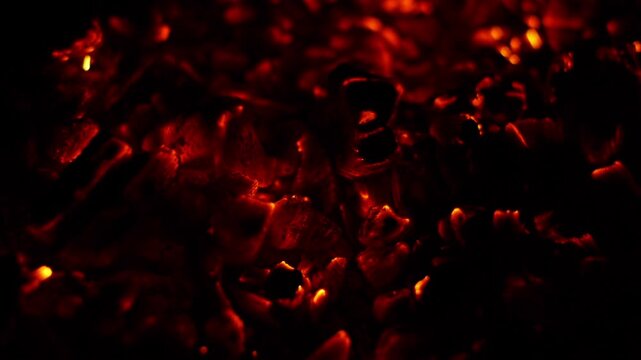 Burning coals