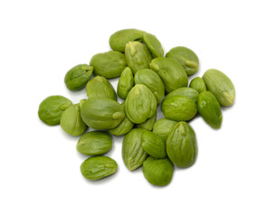 Bitter bean (Thai call Sataw) on white background