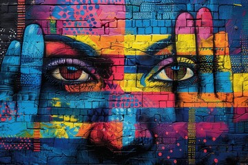 Obraz premium abstract background in colors and patterns for Intersex Awareness Day