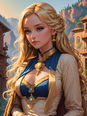 Close-up Portrait of a beautiful women