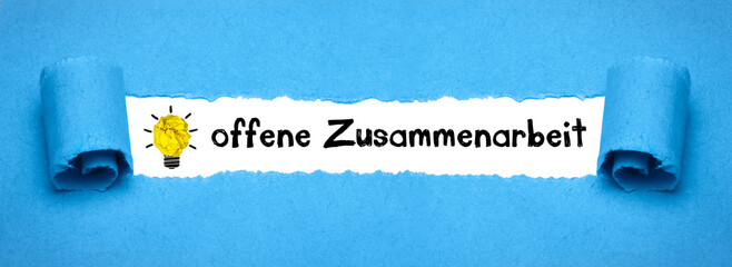 offene Zusammenarbeit	