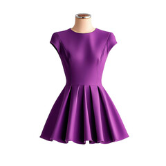 Obraz premium A purple dress with a silver neckline