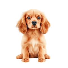 Fototapeta premium A cute little dog with a brown coat