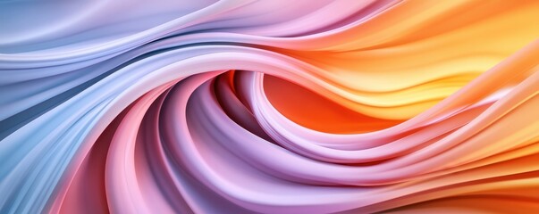 Obraz premium A vibrant swirl of soft pastel colors creates an abstract and dynamic visual, perfect for backgrounds or artistic projects.