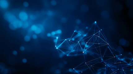 Minimalistic abstract geometric textures, technological web, Technology network backgroung, deep blue color