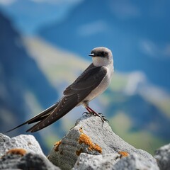 alpine swift bird, AI generated