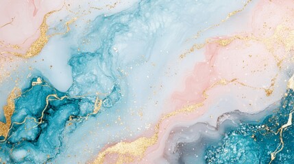 Obraz premium Abstract marble texture in pastel soft color with glitter sparkles with shimmering glitter details. Marble stone flat top view backgrounds