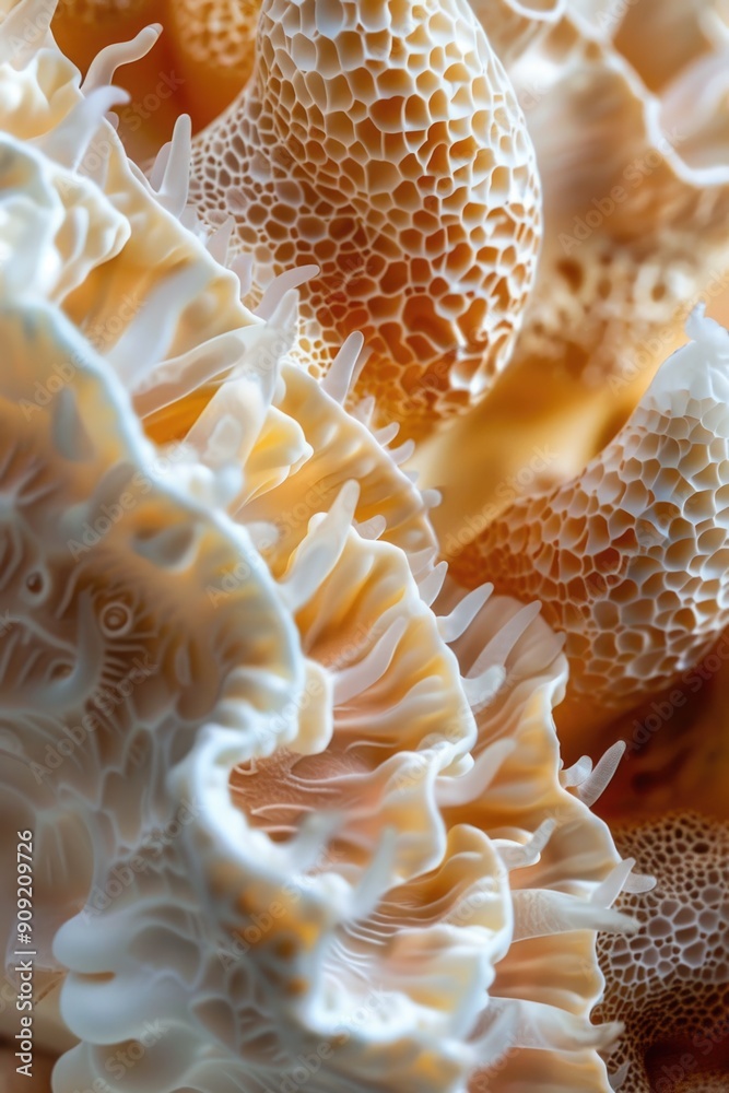 Aufkleber A detailed image of various types of shells, great for use in coastal-themed designs or as a background element