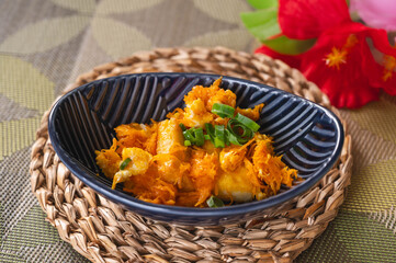 厚揚げ入りにんじんしりしり