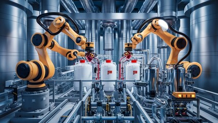 Advanced Robotic Arms in Carbon Capture System Handling Chemicals