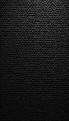 A textured black surface with wavy, undulating patterns resembling crumpled fabric or paper. The design creates a sense of depth and movement, ideal for backgrounds or abstract art.