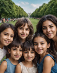 Fototapeta premium portrait of family