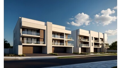 Obraz premium Modern Luxury Townhouses