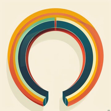 recommend clip art: Horseshoe flat design top view good fortune theme animation Triadic Color Scheme