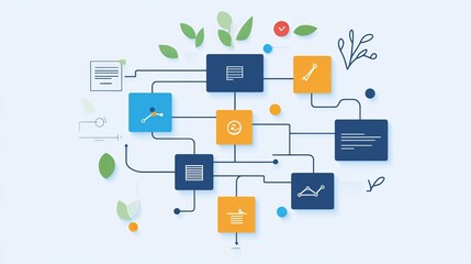 Git flow concept illustrating a software development diagram with a flowchart of branching development and release version processes Includes expanded branch models for merging commits