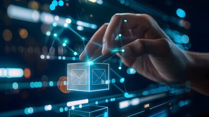 Fototapeta premium Secure and Transparent Online Voting System with Blockchain Technology