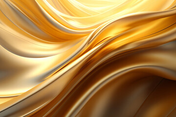 Abstract golden wavy background.