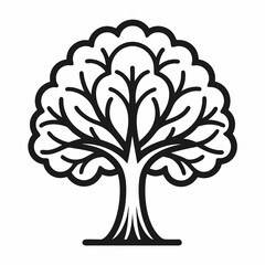 Stylized Oak Tree Logo

