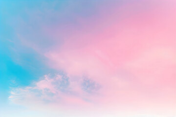 Fototapeta premium Blurry soft gradient background. Defocused background with defocused effect. Blue to pink color. Pale pink empty background. 