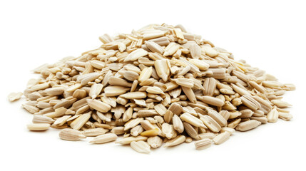 sunflower seeds isolated on white background