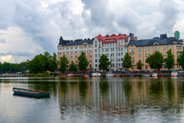 Fototapeta premium View of the Town: The Heart of Helsinki - Kaisaniemenlahti 
