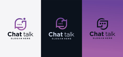 J letter speech bubble icon, chat logo vector illustration logo ,chat app vector communication logo design