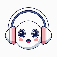 Headphone icon  art vector