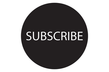 Subscribe button for get more notification to next video and content. Click black color button subscribe to channel social media platforms, marketing, promotion, vector and illustration.