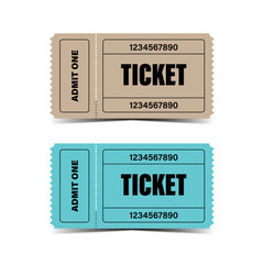 These two tickets are perfect for the operations you want, they are blue and light brown