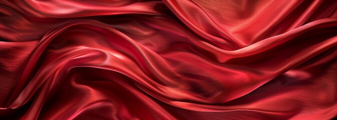 Fototapeta premium Twisted wave fabric silk satin cloth wallpaper background 