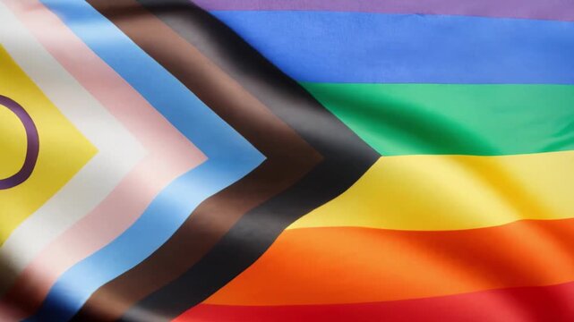 lgbtq+ pride concept. New lgbt flag