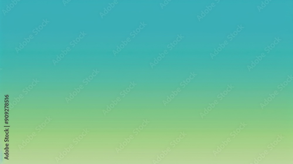 Poster  A stunning sky with shades of green and blue, adorned with scattered clouds throughout