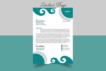 Professional business letterhead design for corporate company.