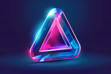 Play button icon design, media icon design vector.
