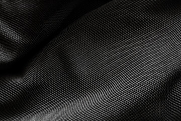 closeup of black ice silk textured background