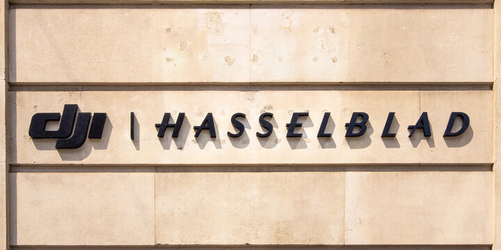 London, United Kingdom - June 25, 2024: DJI Hasselblad in London is a collaboration between two renowned brands