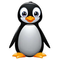Obraz premium clipart isolated of cute little pinguin cartoon