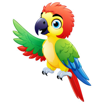 recommend clip art: clipart isolated of cute parrot cartoon