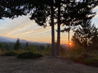 Obraz premium Mountain Sunset