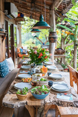 Obraz premium dining table decor Vietnamese home 