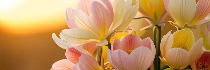Fototapeta premium colorful flowers blooming in spring , Beautiful flowers