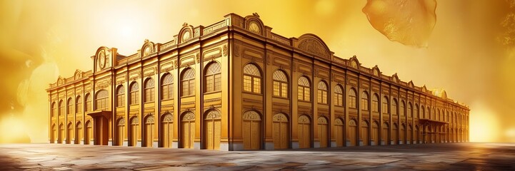 Obraz premium luxurious style and beautiful landscaping on background VIP parties set the stage for extravagant indulgence and elite socialization