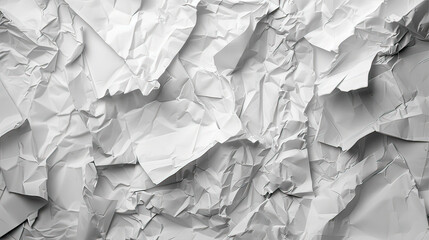 Obraz premium Crisp Crumpled Paper Texture Sheets of Crumpled Paper Background AI Generative