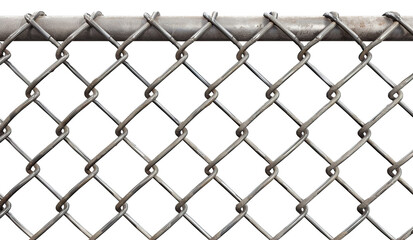 Fototapeta premium Chain link fence cut out