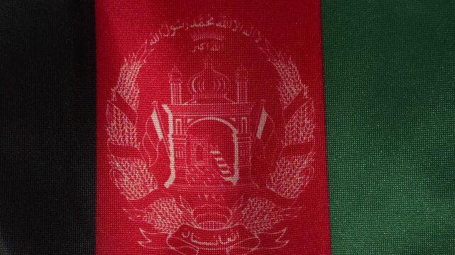 The national flag of Afghanistan