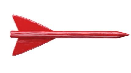 a red arrow on a red background