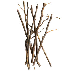 Fototapeta premium sticks on white background render ultra realistic 