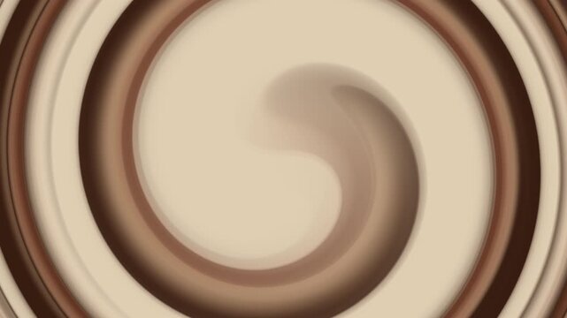 Beige background swirls like milk coffee liquid being stirred, perfect for advertising, promotion of coffee or milk products and business