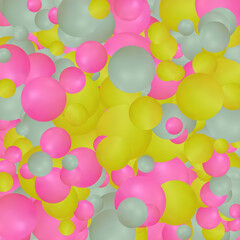 Colorful bright spheres background. vector illustration. EPS 10